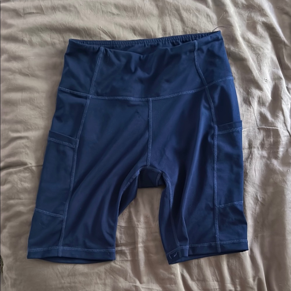 Baleaf Women's Athletic Shorts - Navy Blue Mid-thigh